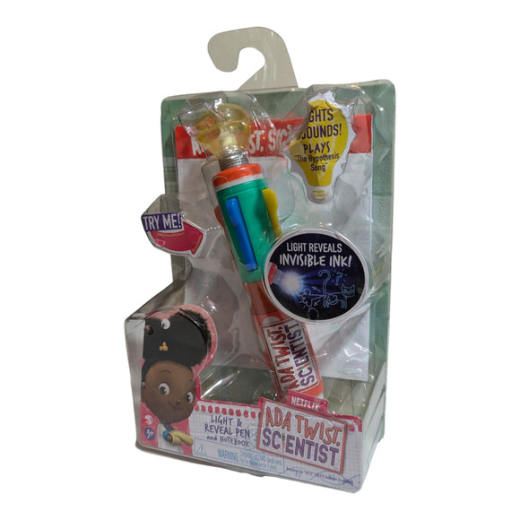 Ada Twist Scientist Light & Reveal Pen And Notebook W/Lights & Sounds Toy-- New - Picture 3 of 4